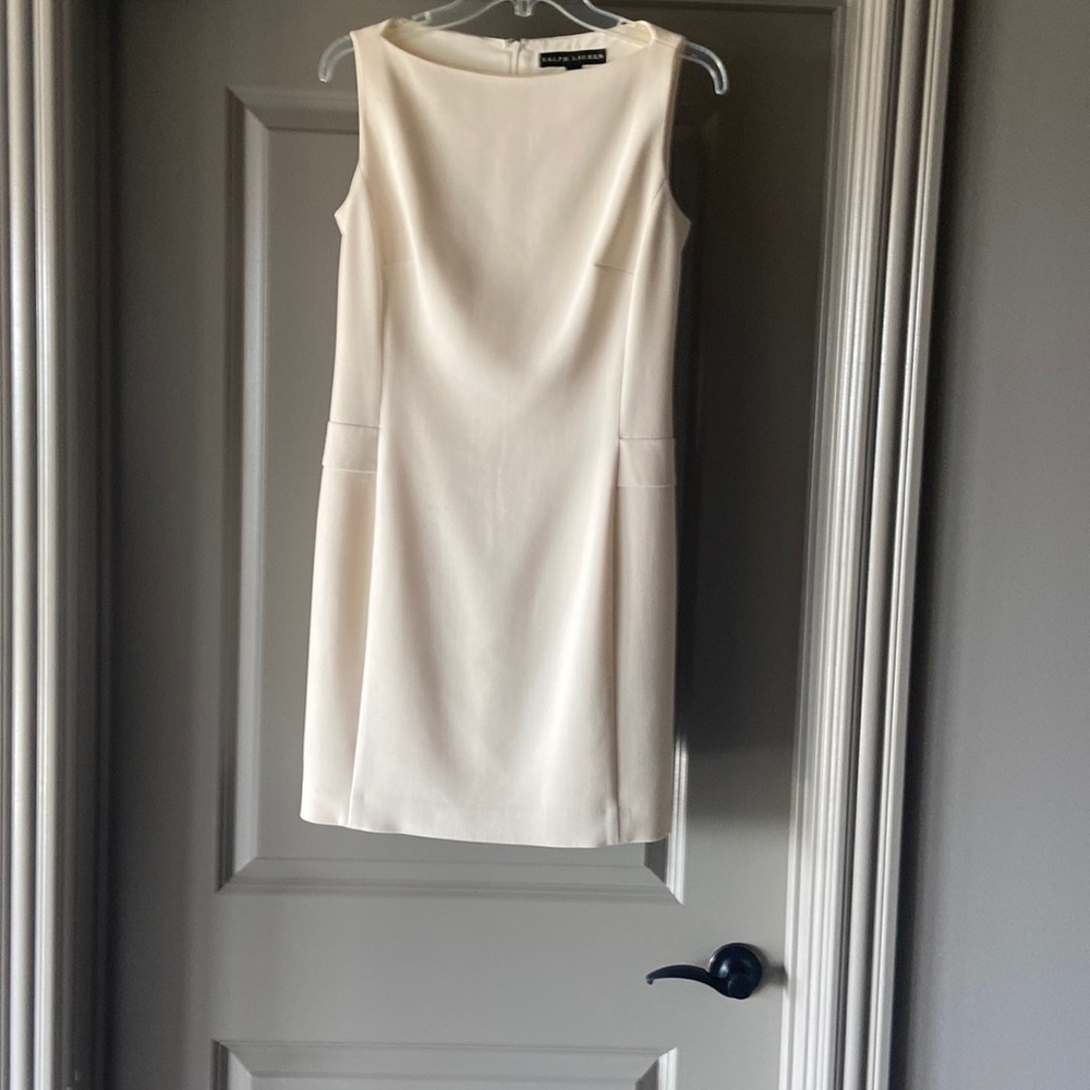 Ralph Lauren cream shift dress